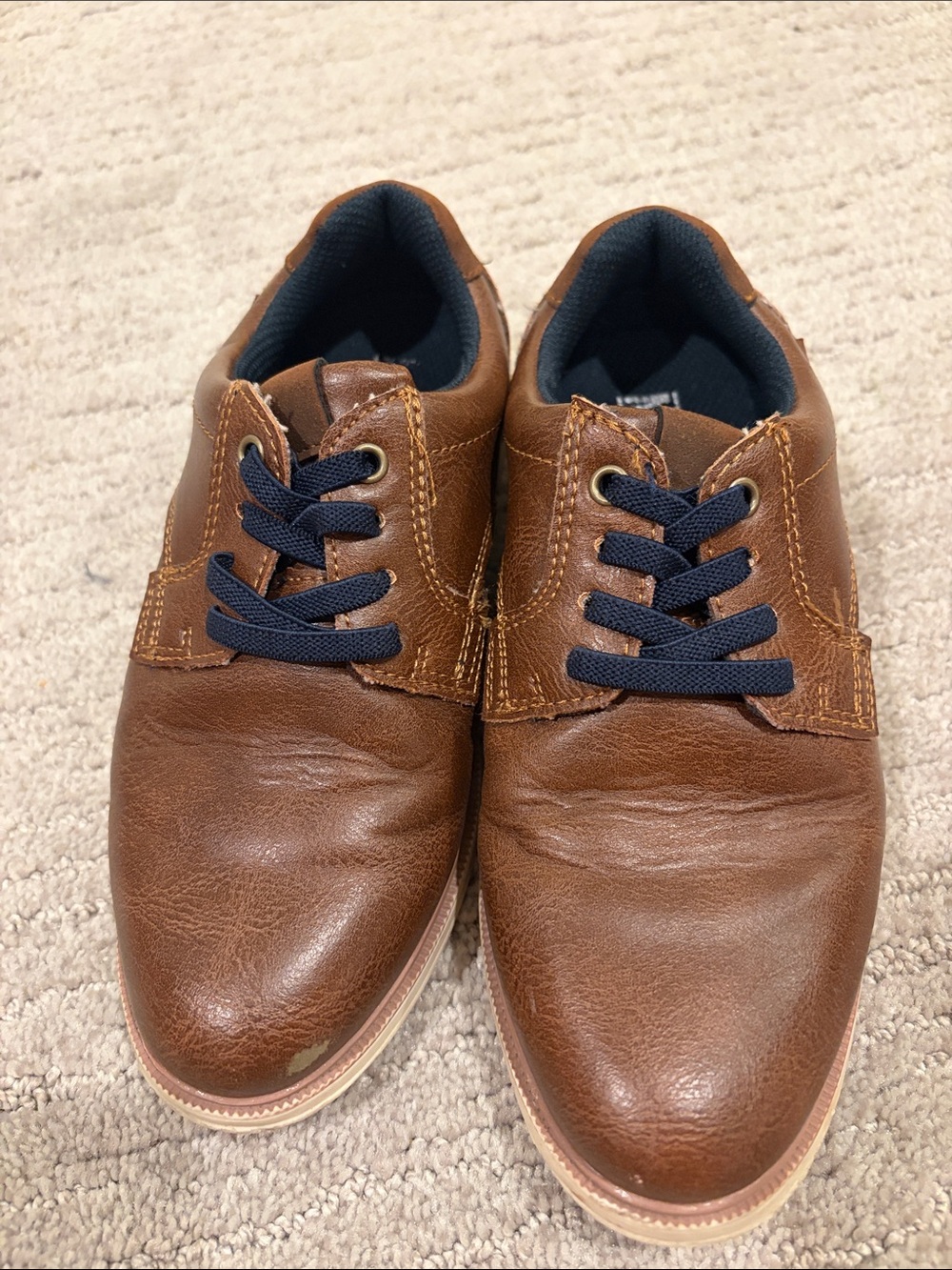 Mix No. 6 Brown and Navy Kids Dress Shoes